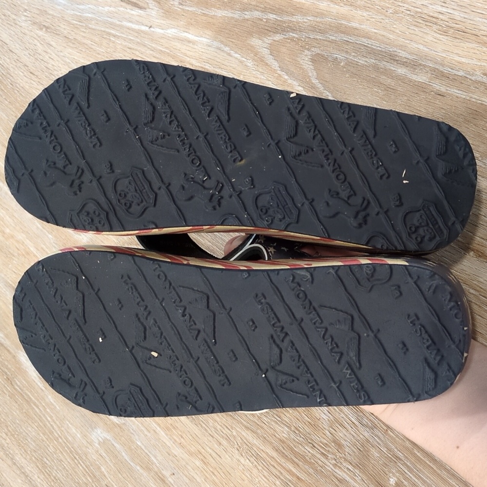 ❤️🤍💙Montana West American Flag Patriotic Platform Flip Flops size 8❤️🤍💙 - Picture 6 of 11